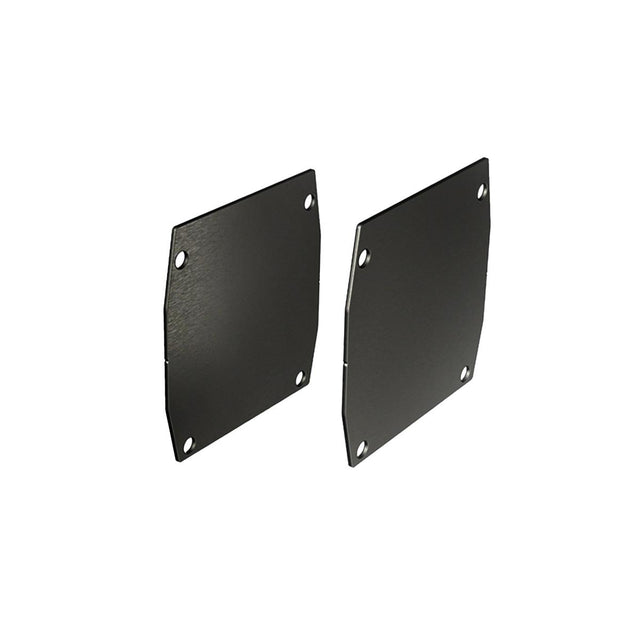 End cap Zn, profile 90x95mm, black