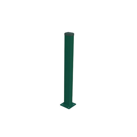 Palo 60x40mm con base ZnPVC 1400mm verde