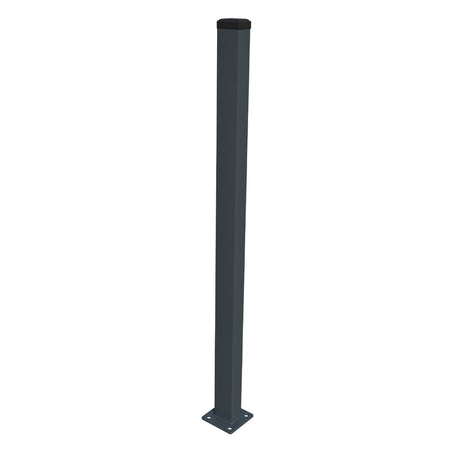 Stĺpik 60x40mm s pätkou ZnPVC 2000mm antracit