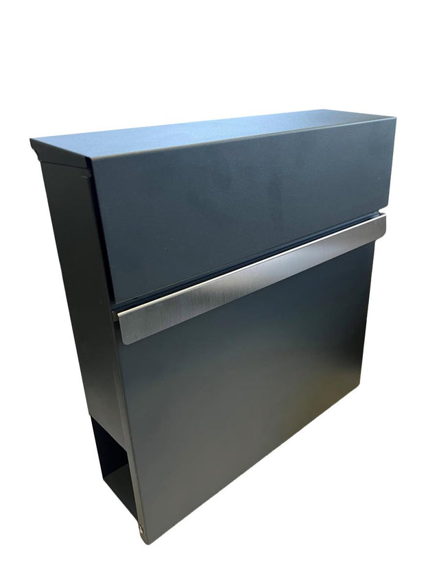 Mailbox, stainless steel, 370x370x100mm