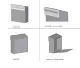 Built-in Mailbox, Galvanized Steel, Anthracite