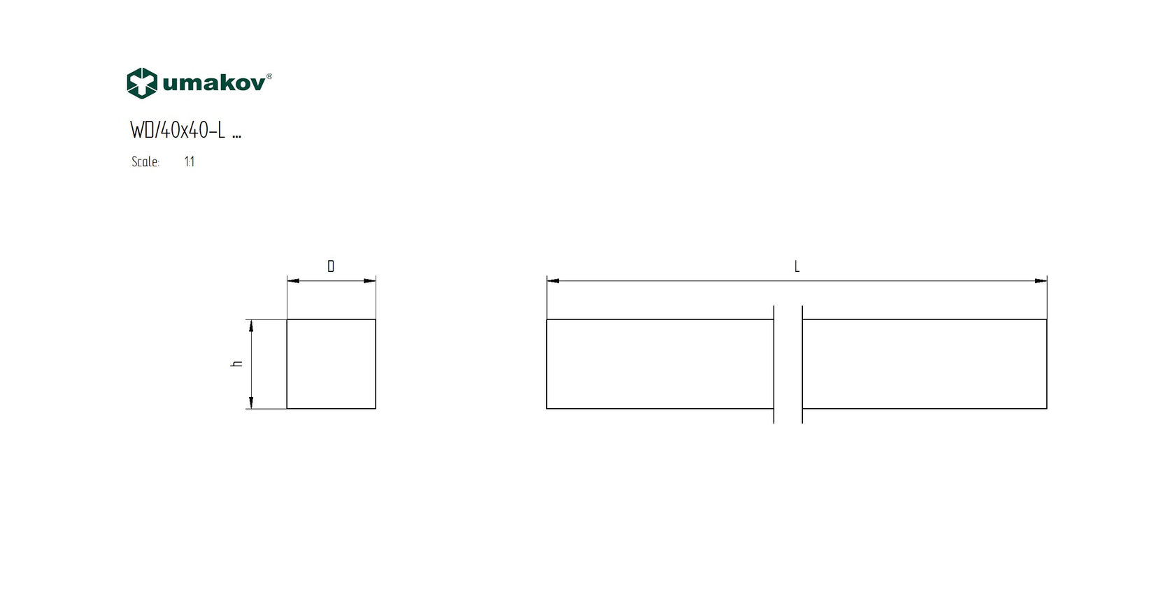 Wooden handrail BEECH