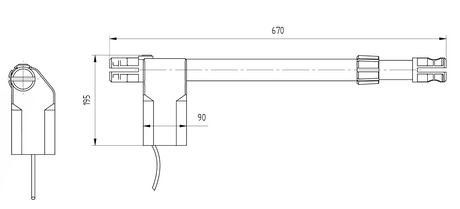 Rollkit drive for double-leaf gate, set with photocells