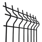 Pannello di recinzione saldato 3D ZnPVC 2500x1730x4mm nero