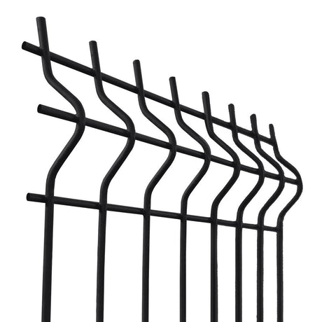 Pannello di recinzione saldato 3D ZnPVC 2500x1730x4mm nero