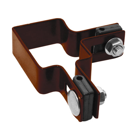 Supporto angolare per palo ZnPVC 60x40mm marrone