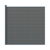Set di recinzione WPC con palo 1850mm BIANKA grigio
