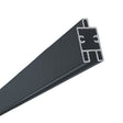 Aluminum strip bottom/decorative, 1820mm anthracite for WPC fence boards