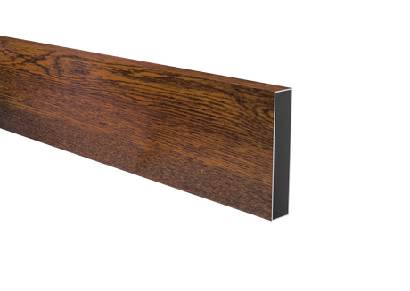 Aluminum fence panel 20x100x1,1-6000mm dark walnut