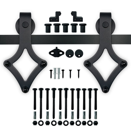 sliding barn door hardware - "Rhombus"