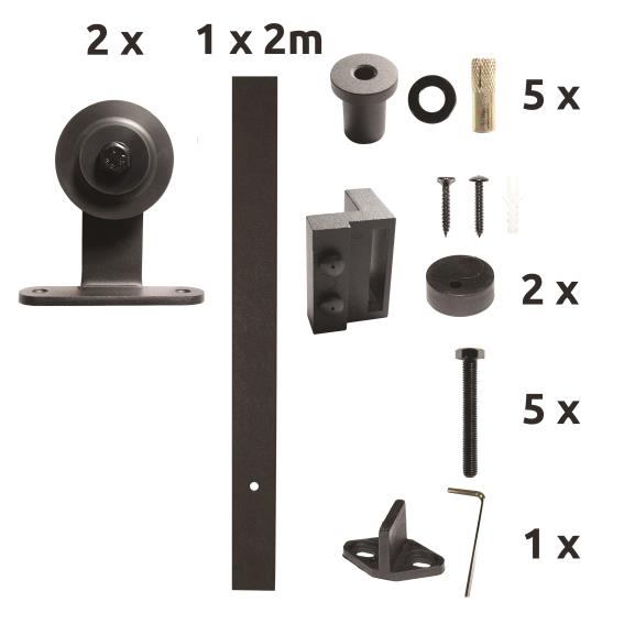 sliding barn door hardware - "Simplex"