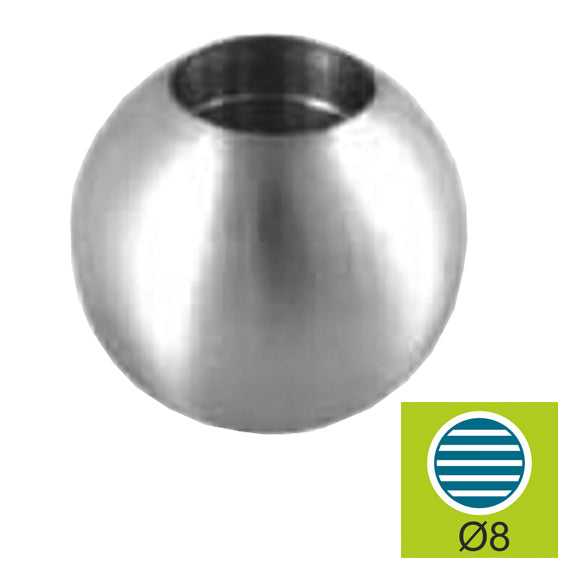 End ball AISI304, D20/d8mm