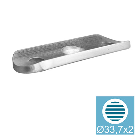 Handrail saddle for inox railing