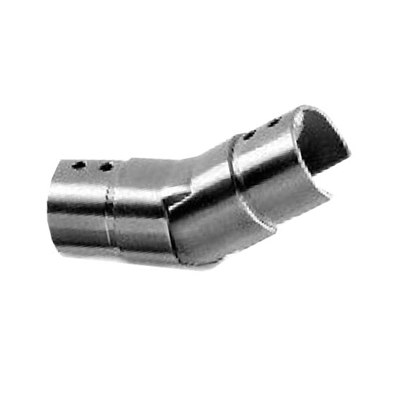 Flush angle for handrail on glass railing