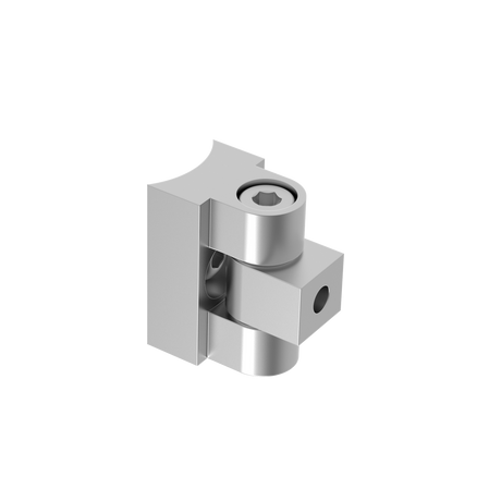 Glass clamp - hinge