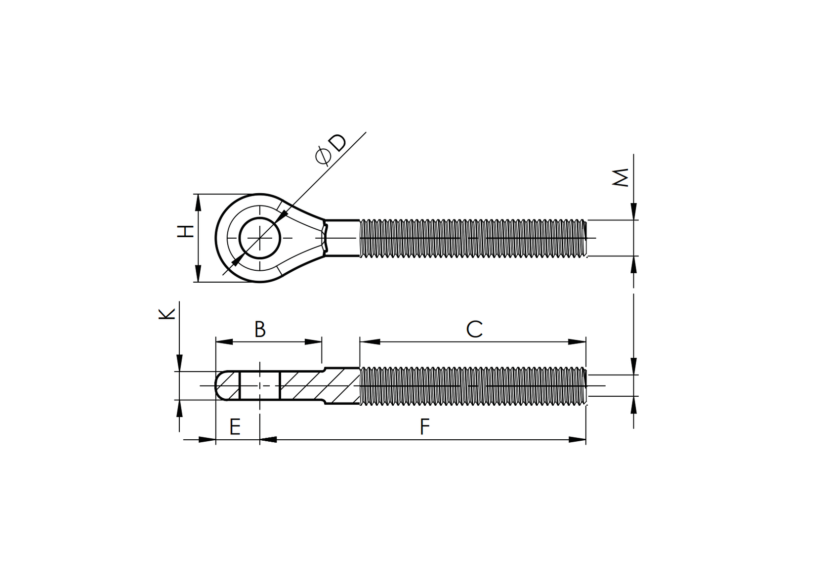 Inox cable clamp