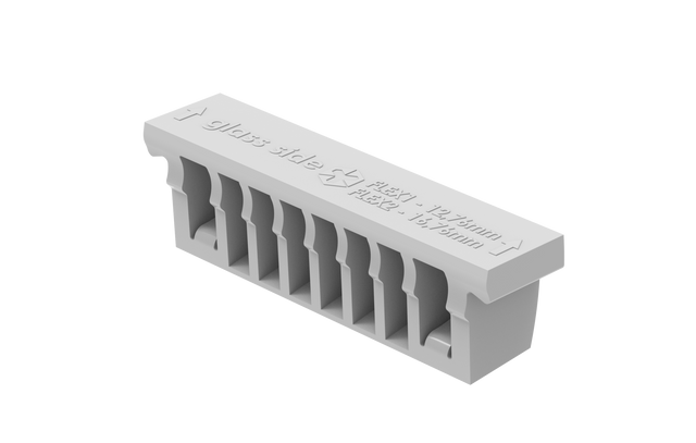 Set for adjustable glass fastening - excenter