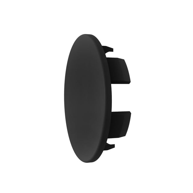 End cap for AL profile - black, PVC, D25mm