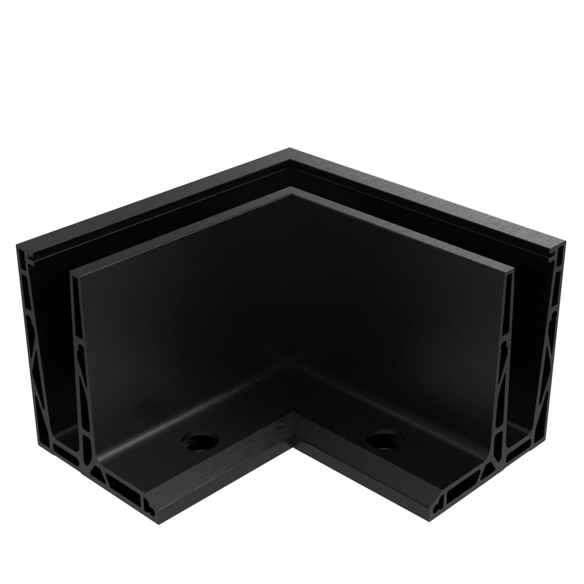 AL. profile, top mount  90° IN corner AL/ELOX/Sati