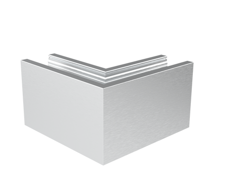 AL. profile, top mount  90° IN corner AL/ELOX/Sati