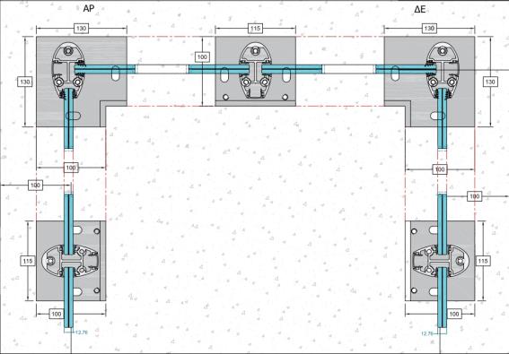Aluminium pole, VK-straight, corner R