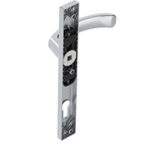 Door handle set - ball+ball with plate, AL profi