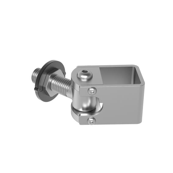 Adjustable hinge with swivel plate Zn, M16