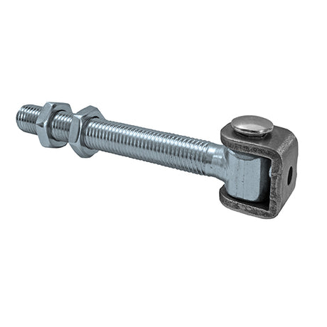 Hinge, adjustable long Zn, M20, L185mm