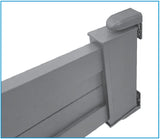 Adjustable hinge with anchoring flange