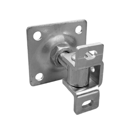 Cerniera regolabile con flangia di ancoraggio M16, Zn, 80x80