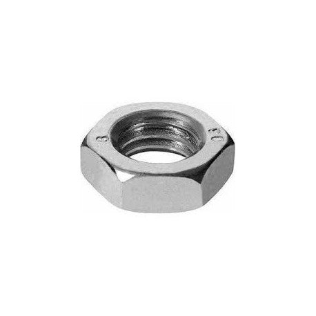 Hexagon thin nut with chamfer, stainless steel