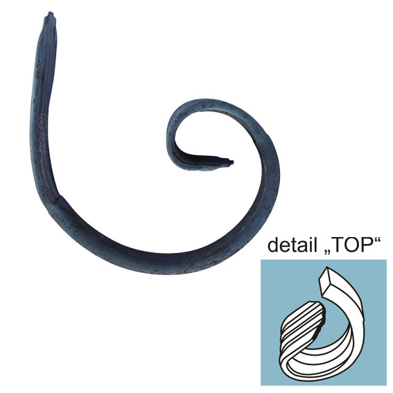 Scroll "6" 100x75, 12x6mm