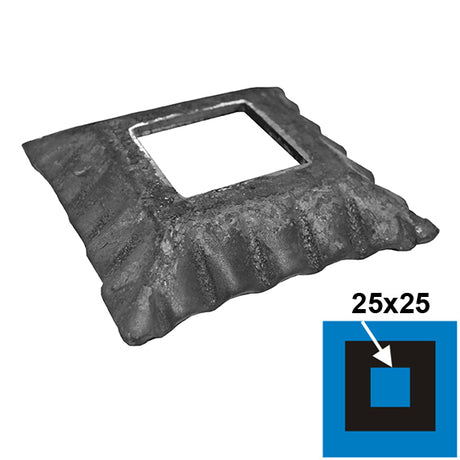 Rosette 77x77, 26x26 , h17,5mm