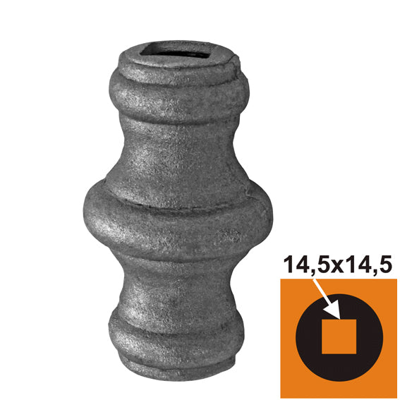 Forged sleeve h62,2  D42, 14,5x14,5mm