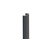 Narrow cover strip for post profiles and for U-adapter of fence system, 20 x 08 – 3 m – Anthracite RAL 7016