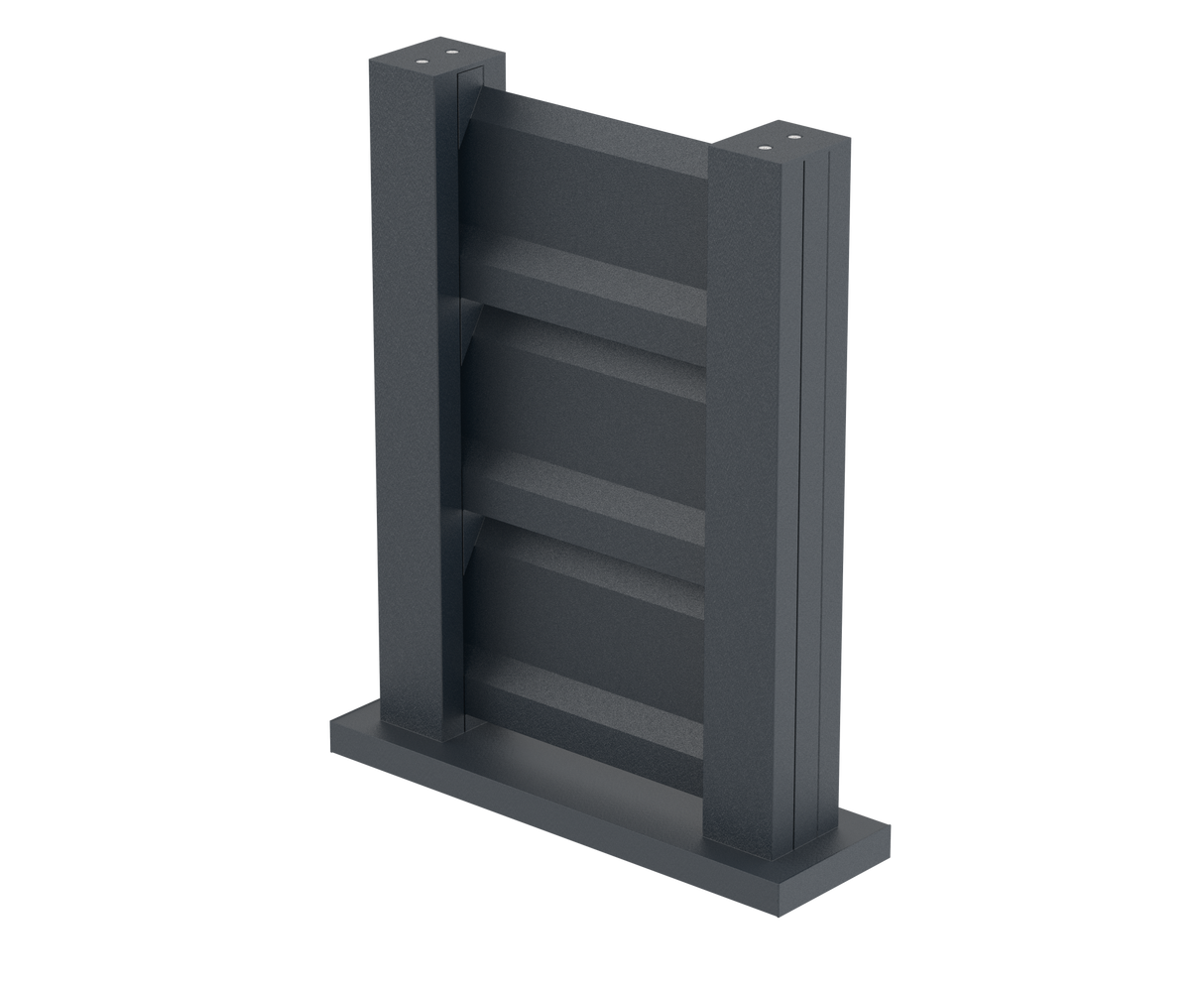Fence sample 0,3x0,4m freestanding for louver slats FG/L2S20x120