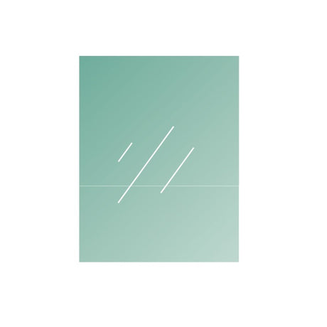 Clear, laminated tempered glass