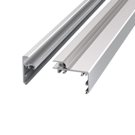 Door frame profile for glass door "U"