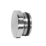 Tube end cap for sliding glass system