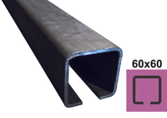 Guiding track Fe, 60x60x4mm for cantilever gate