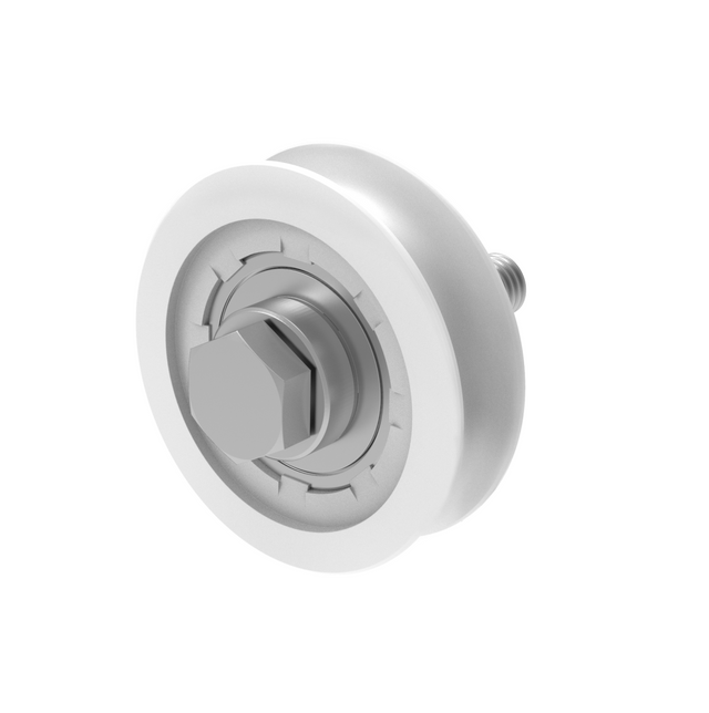 Wheel for sliding gates with U groove INOX / NYLON, D60mm