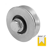 Wheel for slider - V, Zn, D100mm
