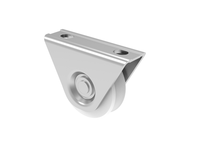 Wheel for sliding gates with U groove INOX / NYLON, D80