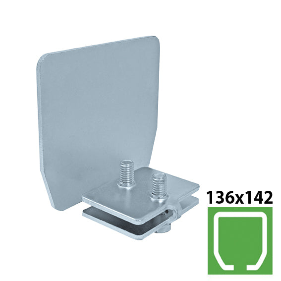 End cap Zn, profile 136x142mm