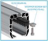 Guiding bottom profile AL, 90x99mm, L6m, RAL7016