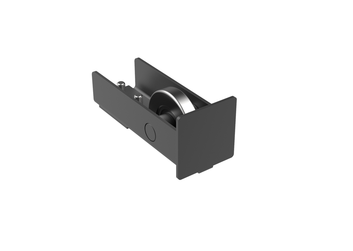 Guide wheel Zn, profile 70x70, black