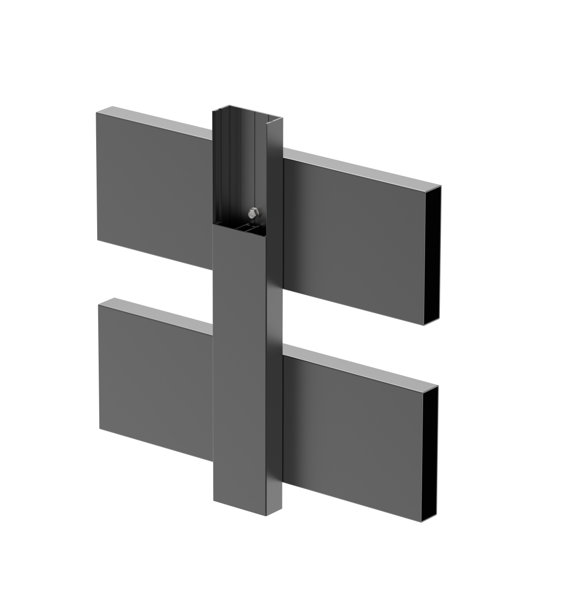 Aluminum U-adapter 45x20-6000mm R7016