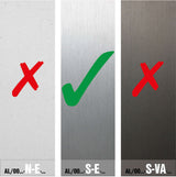 Top mount - glass AL/ELOX/Satin L195mm, 90°out