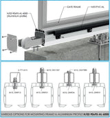 Guiding bottom profile AL, 90x95mm, L6m