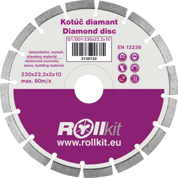 Diamond saw blade 230x22,2x10mm